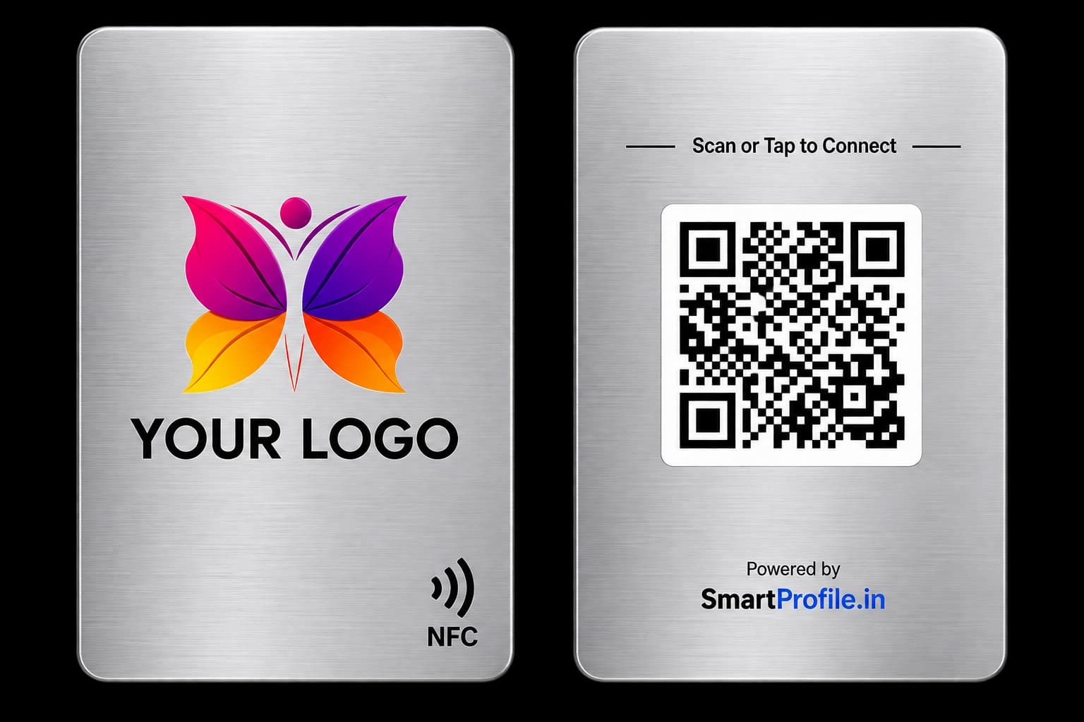 Metallic Silver Card