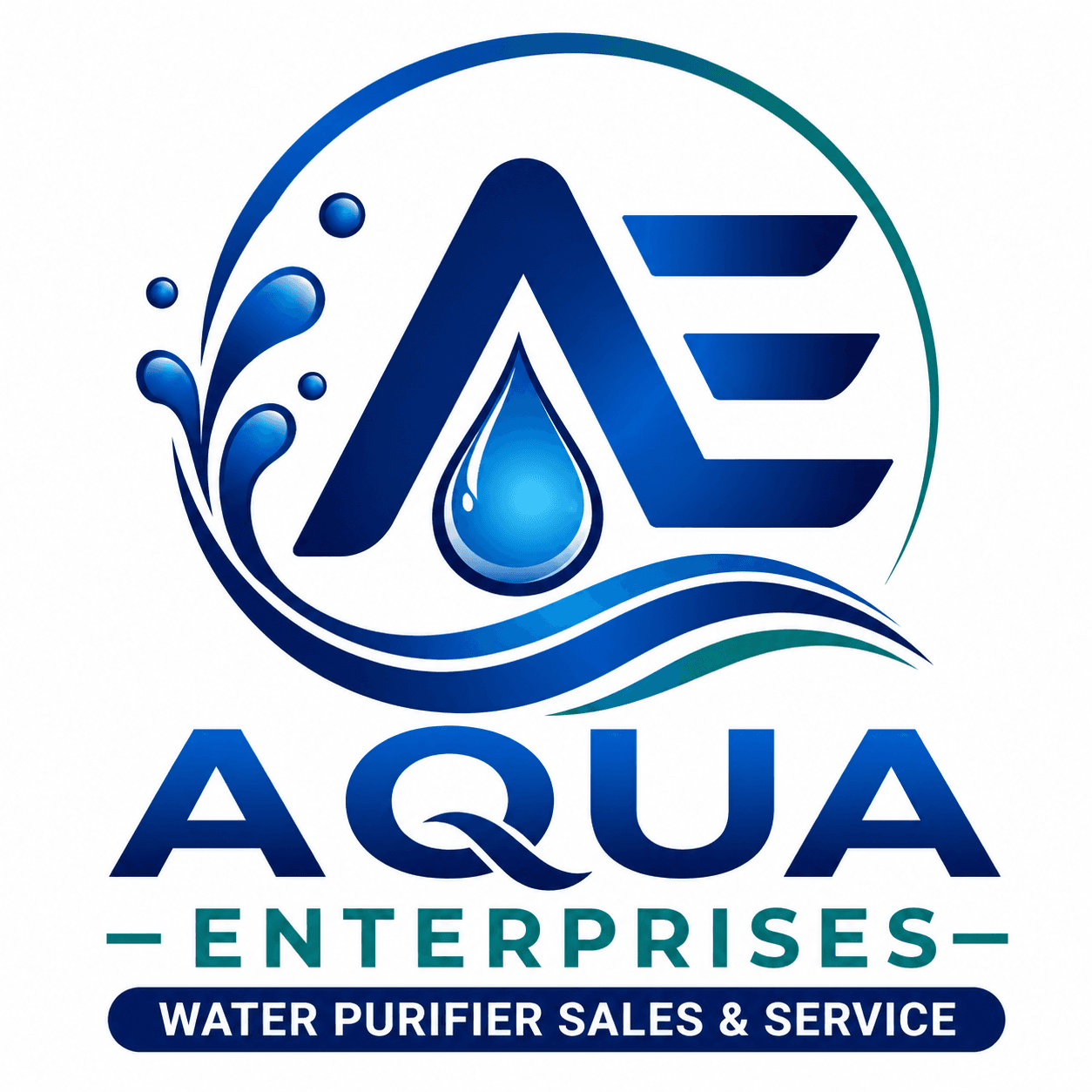 Aqua Enterprises logo - Water Purifier Sales & Service in Thane